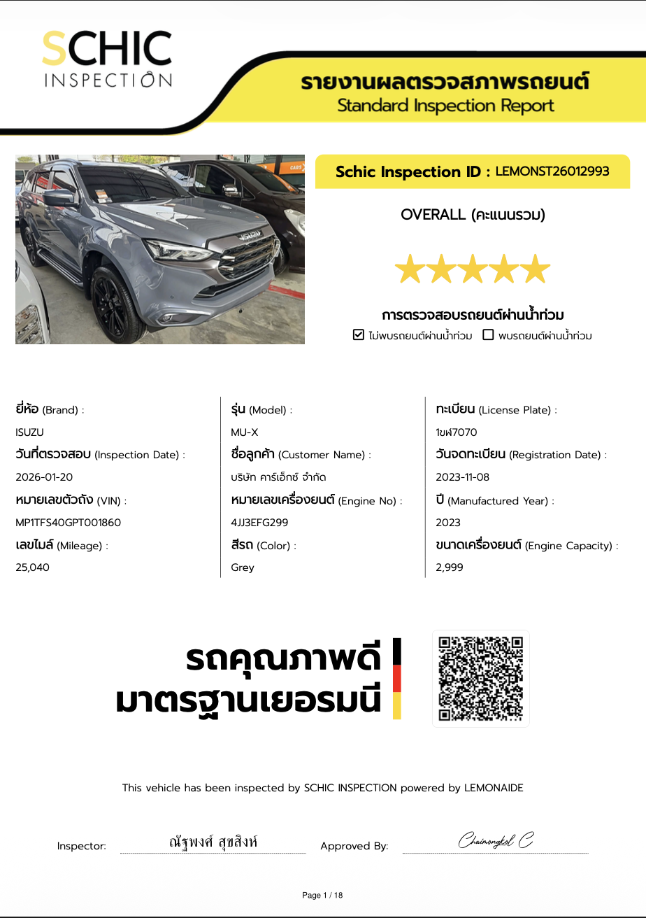 2023 ISUZU MU-X 3.0 PHANTOM COLLECTION ULTIMATE 4WD  [1P2742] - 10