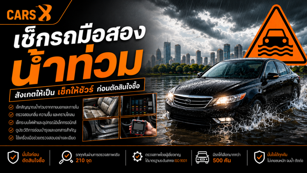 วิธีเช็กว่ารถมือสองเคยชนหนัก น้ำท่วม หรือกรอไมล์มาก่อนไหม