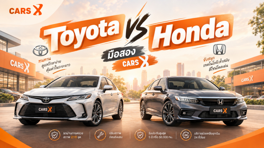 Toyota vs Honda มือสอง ซื้อรุ่นไหนดีกว่าในงบ 5 แสน